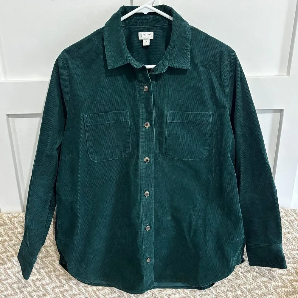 J.Crew Corduroy Shirt Jacket Shacket BA753 - Picture 2 of 7